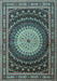 Machine Washable Persian Light Blue Traditional Rug, wshtr2006lblu