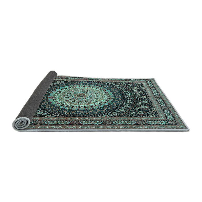 Sideview of Persian Light Blue Traditional Rug, tr2006lblu