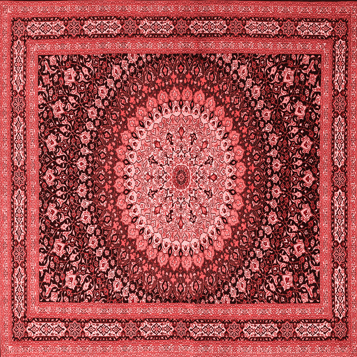 Machine Washable Persian Red Traditional Rug, wshtr2006red