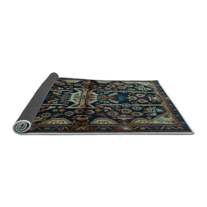 Sideview of Persian Light Blue Traditional Rug, tr2007lblu
