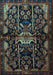 Machine Washable Persian Light Blue Traditional Rug, wshtr2007lblu