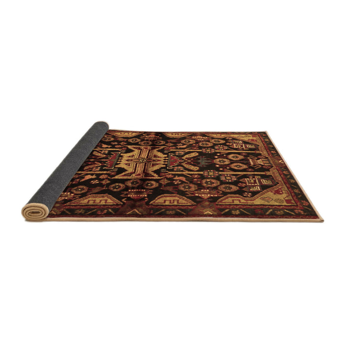 Sideview of Persian Brown Traditional Rug, tr2007brn