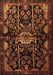 Machine Washable Persian Brown Traditional Rug, wshtr2007brn