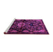 Sideview of Machine Washable Persian Purple Traditional Area Rugs, wshtr2007pur