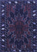 Machine Washable Persian Blue Traditional Rug, wshtr2008blu