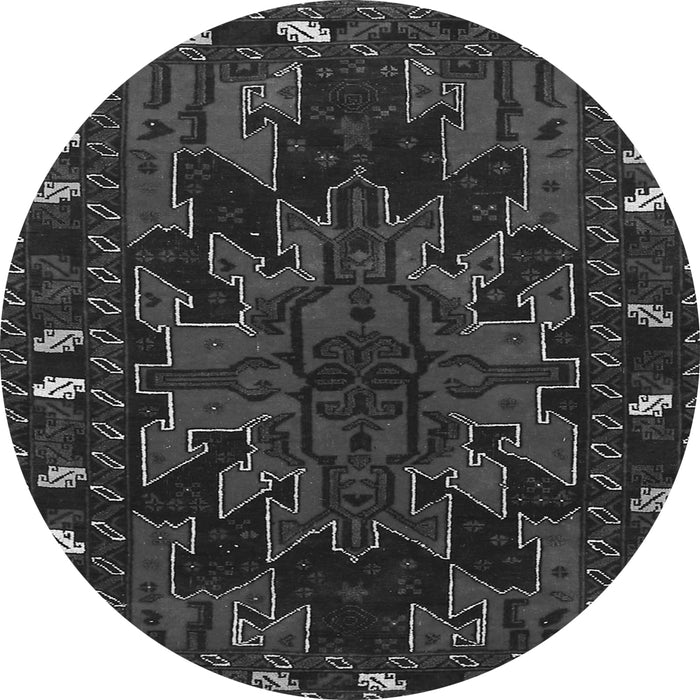 Machine Washable Persian Gray Traditional Rug, wshtr2008gry