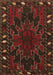 Machine Washable Persian Brown Traditional Rug, wshtr2008brn