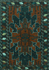 Persian Turquoise Traditional Rug, tr2008turq