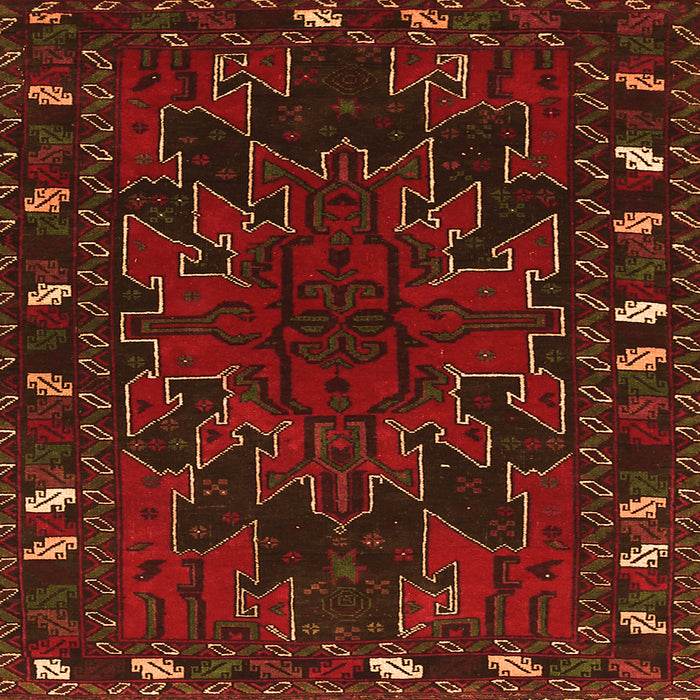 Round Machine Washable Persian Orange Traditional Area Rugs, wshtr2008org