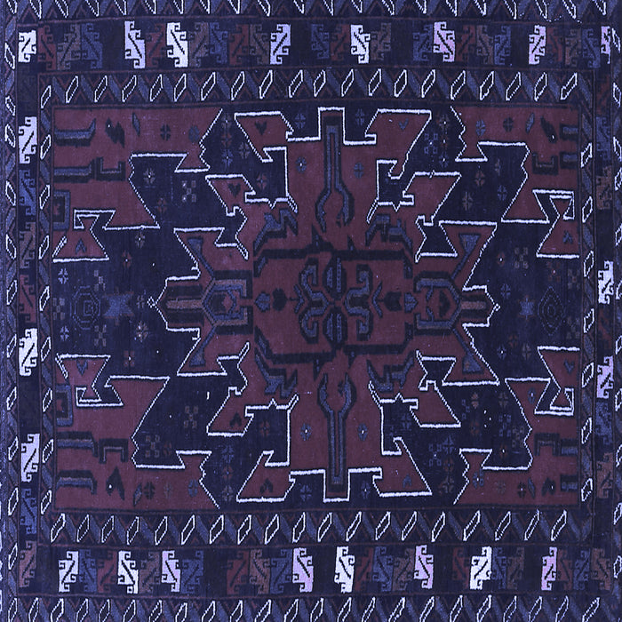 Square Persian Blue Traditional Rug, tr2008blu