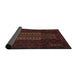 Sideview of Traditional Red Brown Southwestern Rug, tr2009