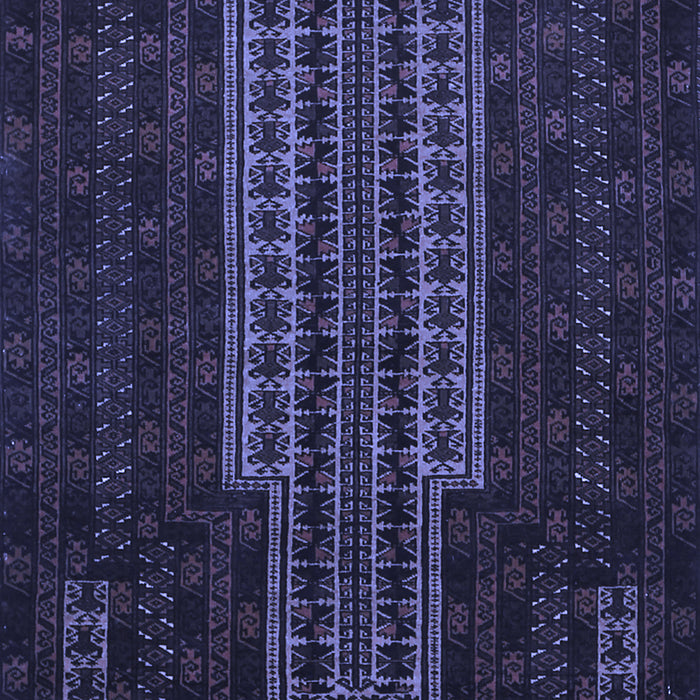 Machine Washable Southwestern Blue Country Rug, wshtr2009blu