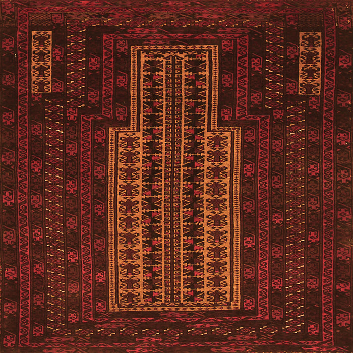 Serging Thickness of Southwestern Orange Country Rug, tr2009org