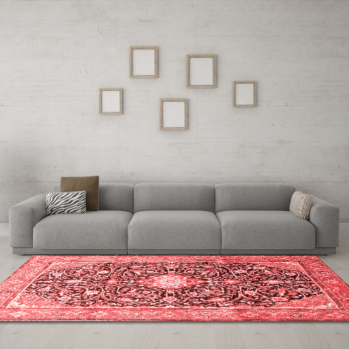 Traditional Red Washable Rugs