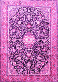 Medallion Pink Traditional Rug, tr200pnk