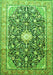 Medallion Green Traditional Rug, tr200grn