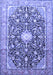 Medallion Blue Traditional Rug, tr200blu