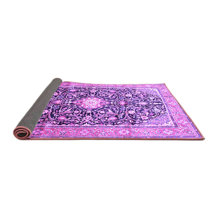 Sideview of Medallion Purple Traditional Rug, tr200pur