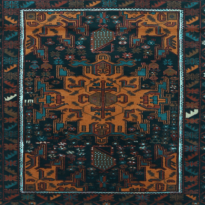 Square Persian Light Blue Traditional Rug, tr2010lblu