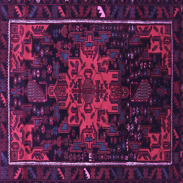 Square Persian Purple Traditional Rug, tr2010pur