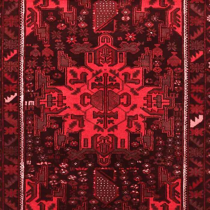 Machine Washable Persian Red Traditional Rug, wshtr2010red