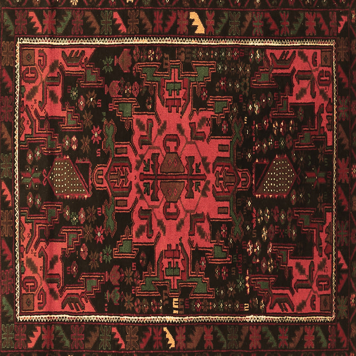 Square Persian Brown Traditional Rug, tr2010brn
