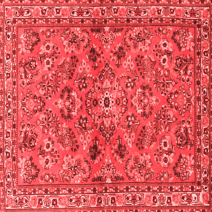 Machine Washable Persian Red Traditional Rug, wshtr2011red