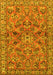 Machine Washable Persian Yellow Traditional Rug, wshtr2011yw