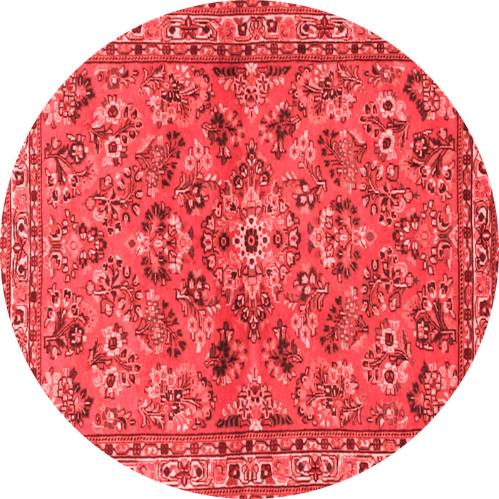 Machine Washable Persian Red Traditional Rug, wshtr2011red