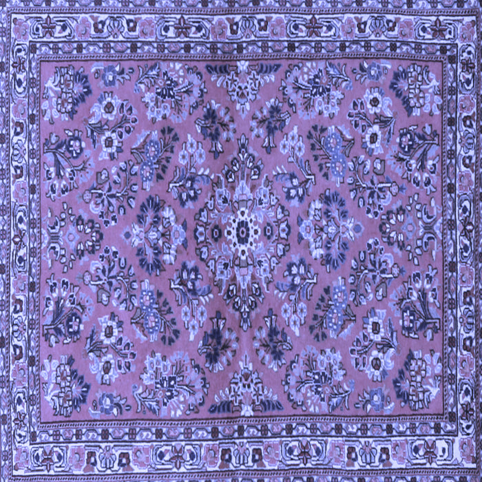 Square Persian Blue Traditional Rug, tr2011blu