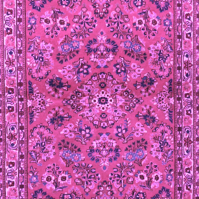 Machine Washable Persian Purple Traditional Area Rugs, wshtr2011pur