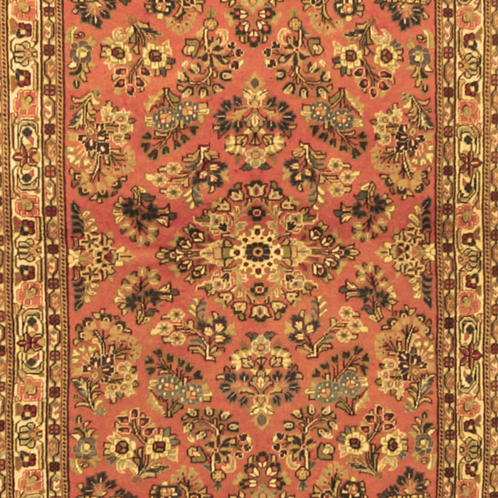 Machine Washable Persian Brown Traditional Rug, wshtr2011brn