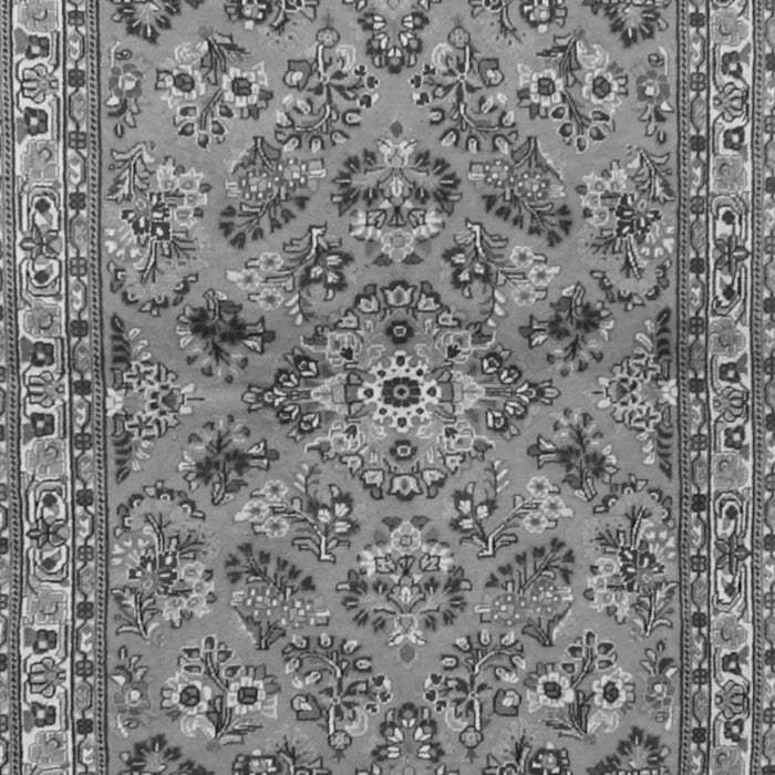 Serging Thickness of Machine Washable Persian Gray Traditional Rug, wshtr2011gry