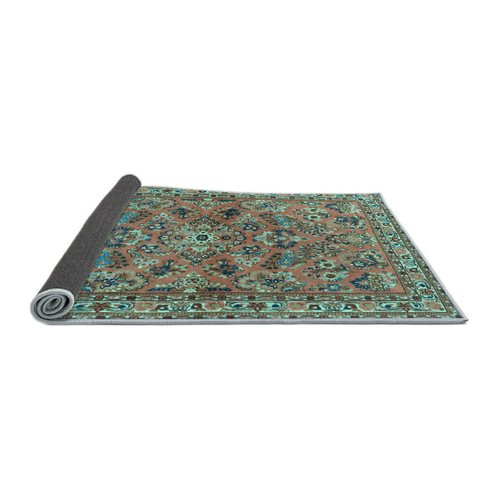 Sideview of Persian Light Blue Traditional Rug, tr2011lblu