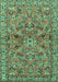 Persian Turquoise Traditional Rug, tr2011turq