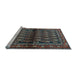 Sideview of Machine Washable Persian Light Blue Traditional Rug, wshtr2012lblu