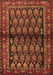 Machine Washable Persian Brown Traditional Rug, wshtr2012brn