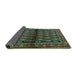 Sideview of Persian Turquoise Traditional Rug, tr2012turq