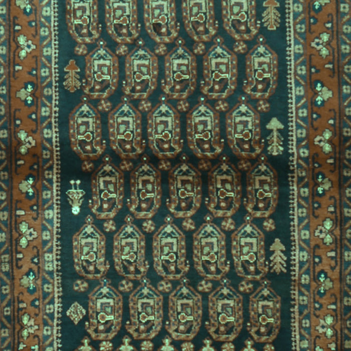 Machine Washable Persian Turquoise Traditional Area Rugs, wshtr2012turq
