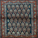 Square Persian Light Blue Traditional Rug, tr2012lblu