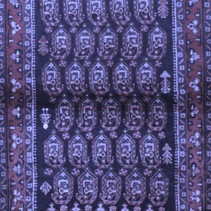 Machine Washable Persian Blue Traditional Rug, wshtr2012blu
