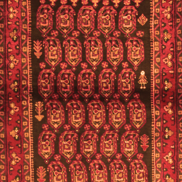 Serging Thickness of Machine Washable Persian Orange Traditional Area Rugs, wshtr2012org