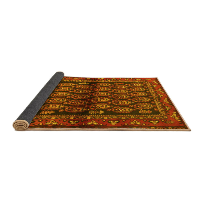 Sideview of Persian Yellow Traditional Rug, tr2012yw