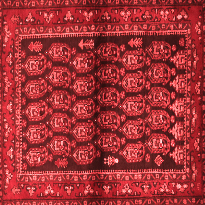 Machine Washable Persian Red Traditional Rug, wshtr2012red