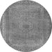 Machine Washable Persian Gray Traditional Rug, wshtr2013gry