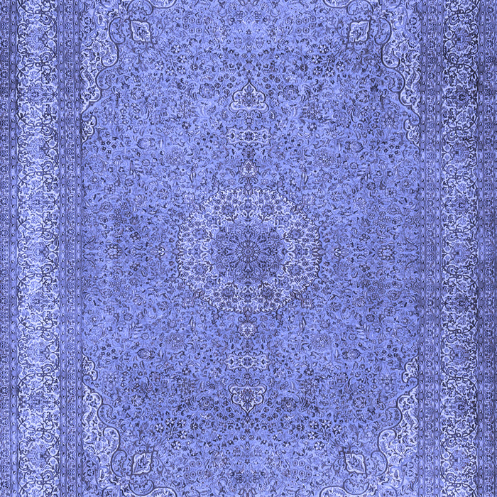 Machine Washable Persian Blue Traditional Rug, wshtr2013blu