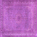 Square Persian Purple Traditional Rug, tr2013pur