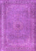 Machine Washable Persian Purple Traditional Area Rugs, wshtr2013pur