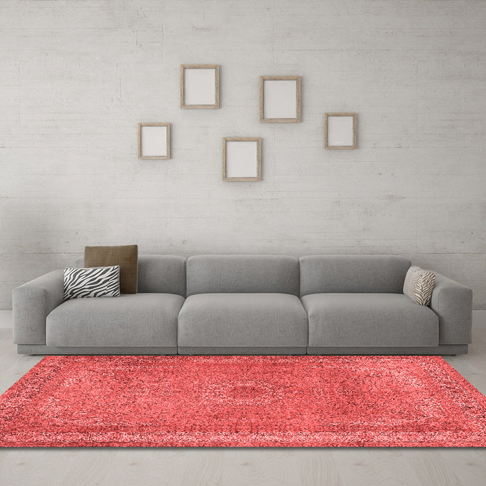 Traditional Red Washable Rugs