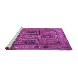 Sideview of Machine Washable Persian Purple Traditional Area Rugs, wshtr2015pur